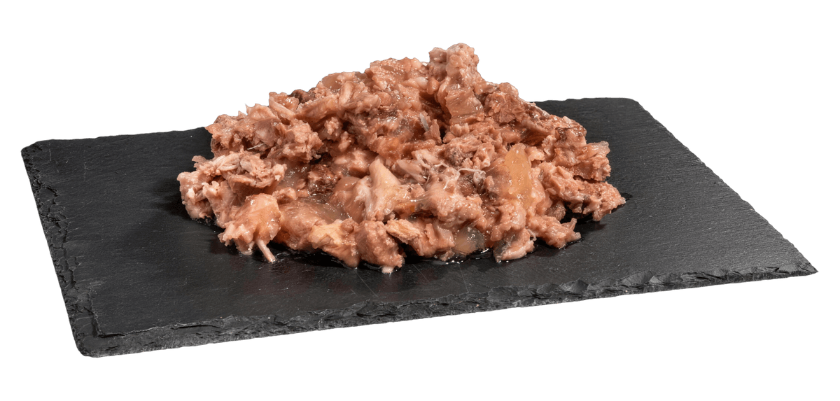 Contents of a Topstein Chicken in a Can on a board